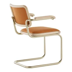 JS. THONET a personal Interpretation by Jil Sander S 64 P Nordic Freischwinger Armlehnstuhl