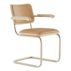 JS. THONET a personal Interpretation by Jil Sander S 64 P Nordic Freischwinger Armlehnstuhl