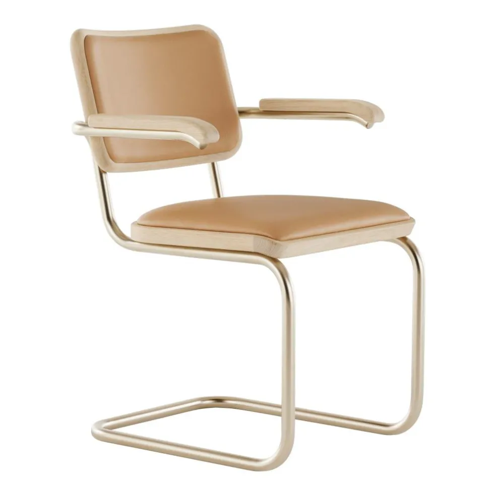 JS. THONET a personal Interpretation by Jil Sander S 64 P Nordic Freischwinger Armlehnstuhl