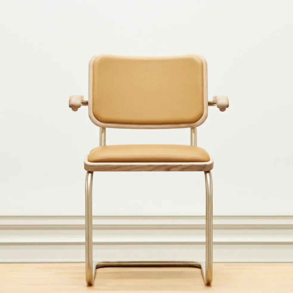JS. THONET a personal Interpretation by Jil Sander S 64 P Nordic Freischwinger Armlehnstuhl
