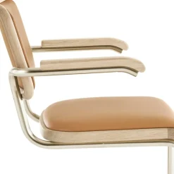 JS. THONET a personal Interpretation by Jil Sander S 64 P Nordic Freischwinger Armlehnstuhl