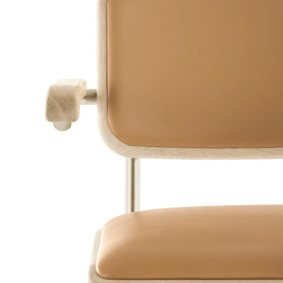 JS. THONET a personal Interpretation by Jil Sander S 64 P Nordic Freischwinger Armlehnstuhl