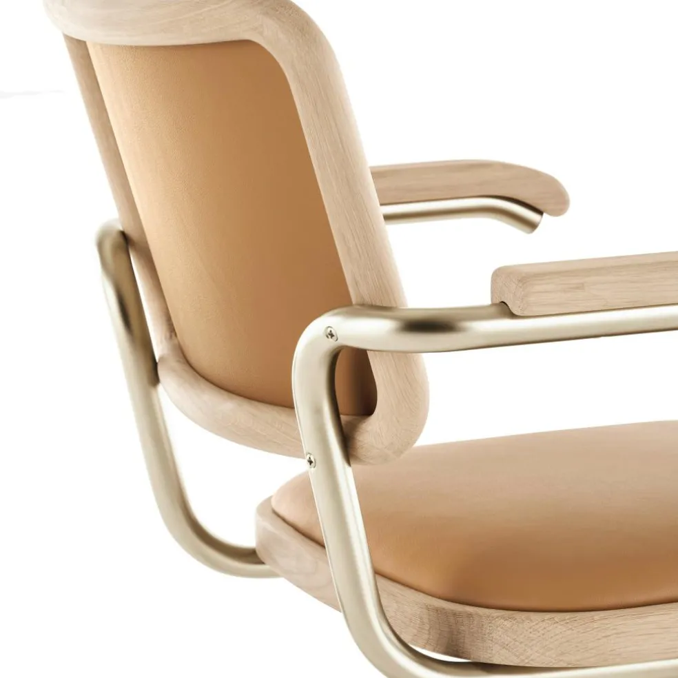 JS. THONET a personal Interpretation by Jil Sander S 64 P Nordic Freischwinger Armlehnstuhl