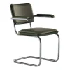 JS. THONET a personal Interpretation by Jil Sander S 64 P Serious Freischwinger Armlehnstuhl