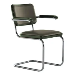 JS. THONET a personal Interpretation by Jil Sander S 64 P Serious Freischwinger Armlehnstuhl
