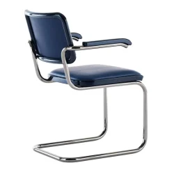 JS. THONET a personal Interpretation by Jil Sander S 64 P Serious Freischwinger Armlehnstuhl