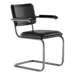 JS. THONET a personal Interpretation by Jil Sander S 64 P Serious Freischwinger Armlehnstuhl