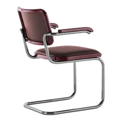 JS. THONET a personal Interpretation by Jil Sander S 64 P Serious Freischwinger Armlehnstuhl