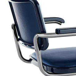 JS. THONET a personal Interpretation by Jil Sander S 64 P Serious Freischwinger Armlehnstuhl