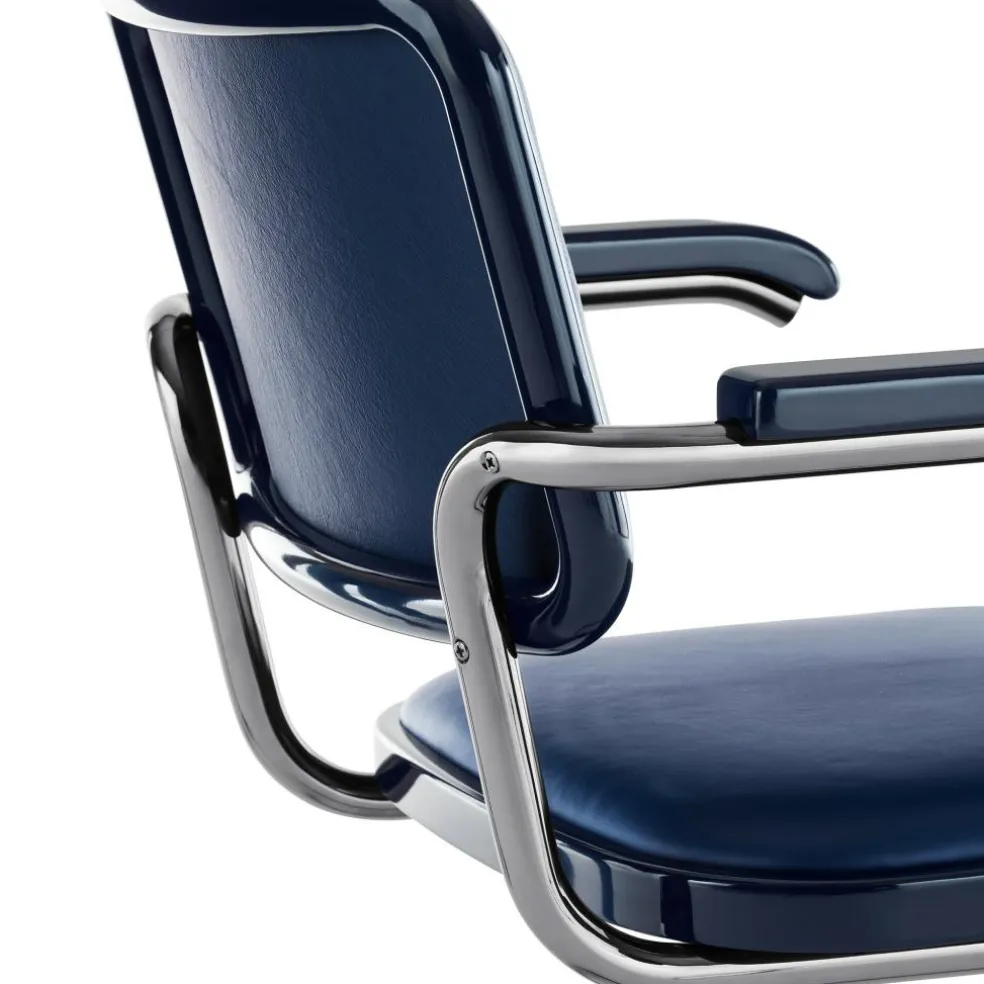 JS. THONET a personal Interpretation by Jil Sander S 64 P Serious Freischwinger Armlehnstuhl