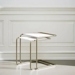 JS. THONET a personal Interpretation by Jil Sander B 97 Nordic Beistelltisch 2er Set Marmor