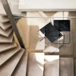 JS. THONET a personal Interpretation by Jil Sander B 97 Serious Beistelltisch 2er Set Marmor