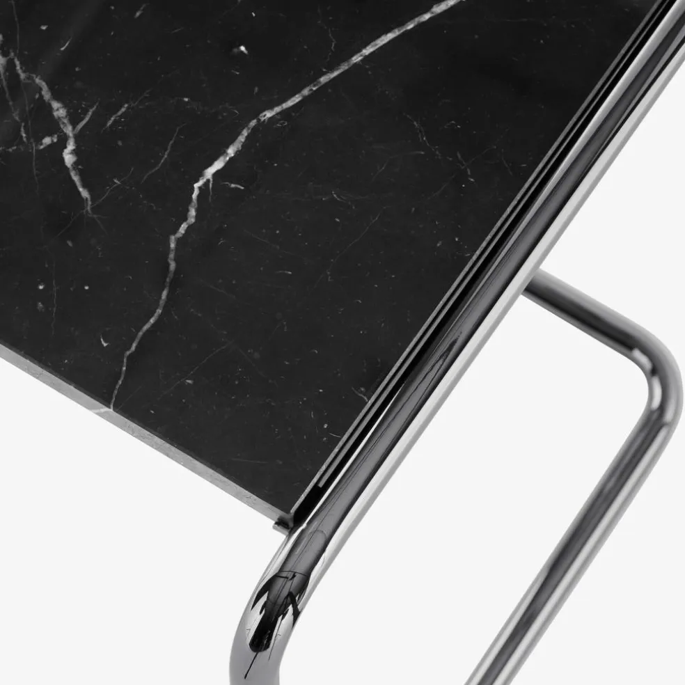 JS. THONET a personal Interpretation by Jil Sander B 97 Serious Beistelltisch 2er Set Marmor