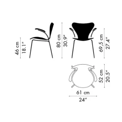 Jubiläumsedition 2022 Serie 7™ Armlehnstuhl Stoff
