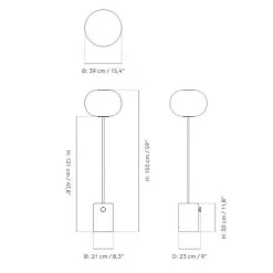 JWDA Stehleuchte H 150cm