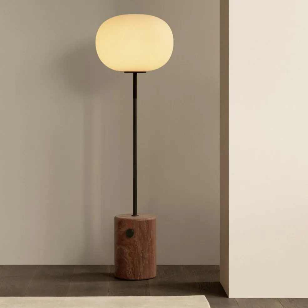 JWDA Stehleuchte H 130cm Travertin