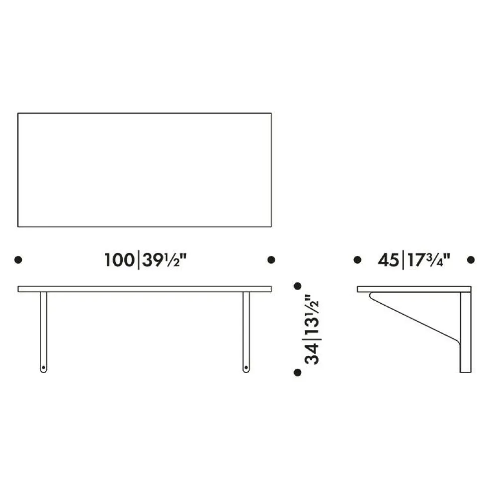 Kaari Wandschreibtisch