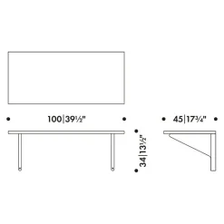 Kaari Wandschreibtisch