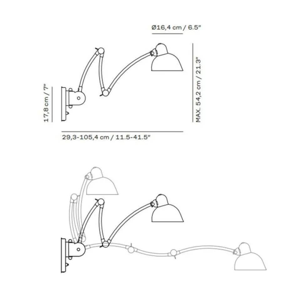 Kaiser Idell™ 6559-W Wandleuchte