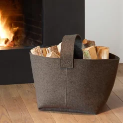 Kaminholzkorb aus Filz 36x36cm