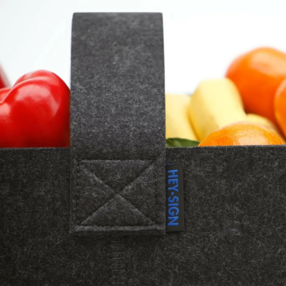 Kaminholzkorb aus Filz 48x50cm