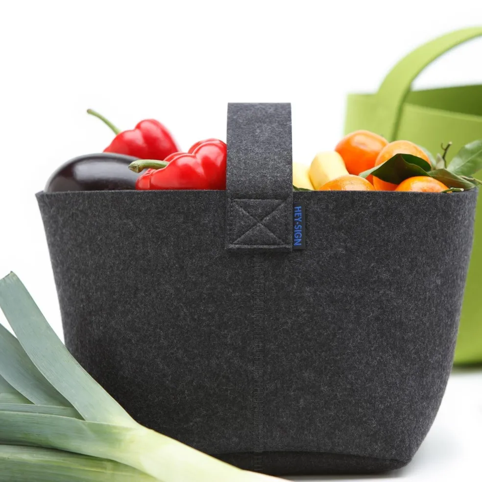 Kaminholzkorb aus Filz 48x50cm