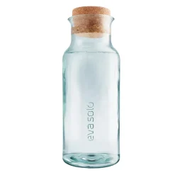 Karaffe mit Kork 1L recycelt