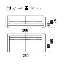 Karmakoma Sofa 3 Sitzer