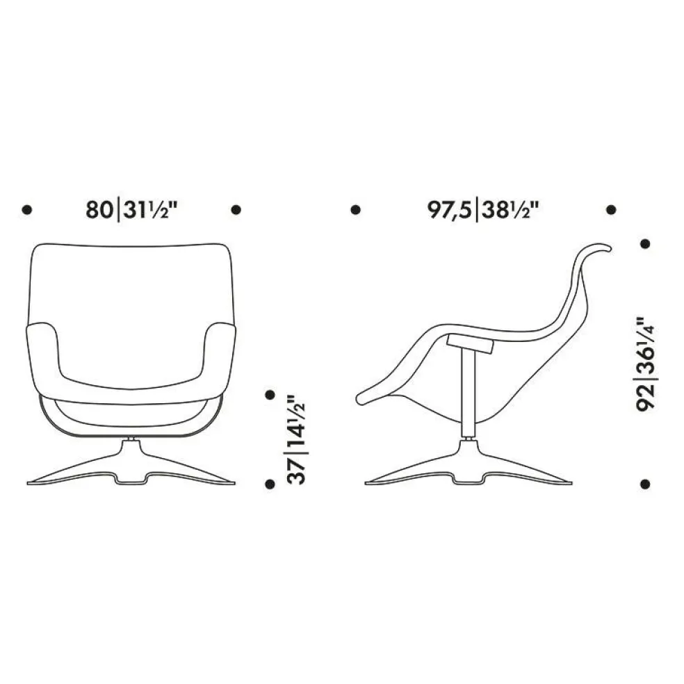 Karuselli Lounge Drehsessel