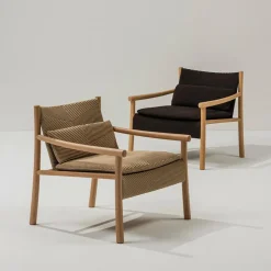 KATA Loungesessel inkl. Kissen Gestell Eiche