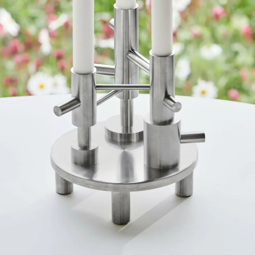 Kerzenhalter L Edelstahl