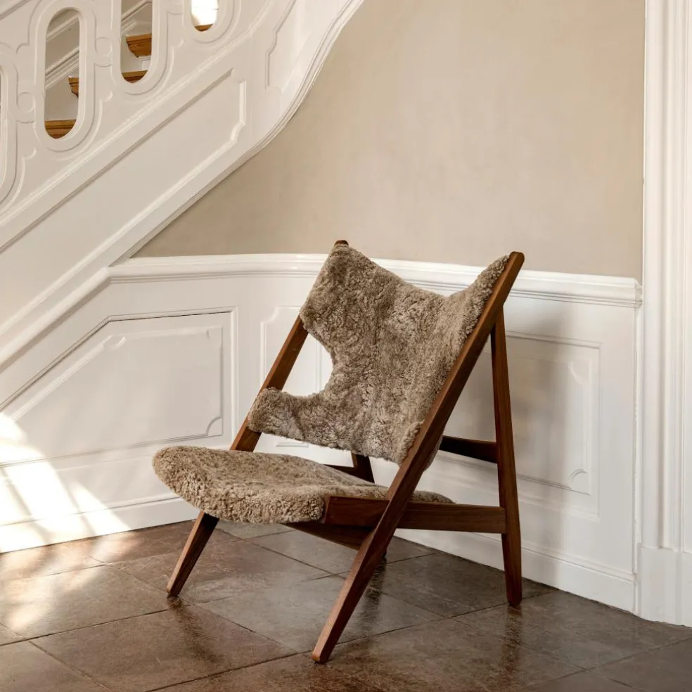 Knitting Lounge Chair Schaffell