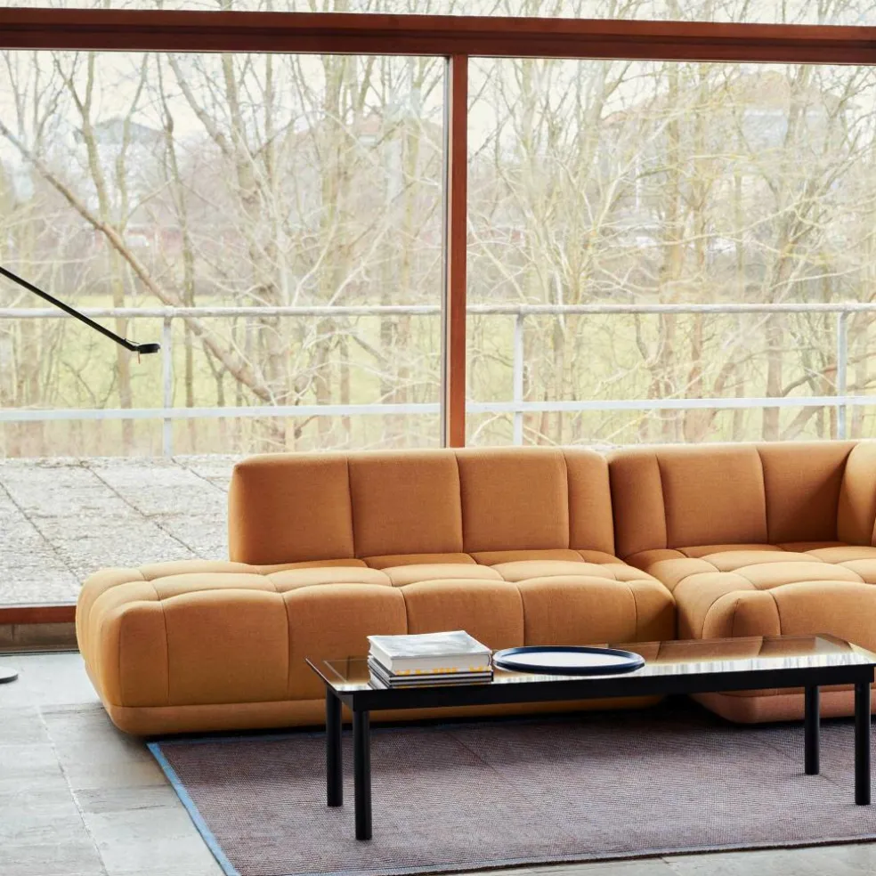 Kofi Couchtisch Gestell Eiche schwarz lackiert 140x50cm