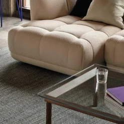 Kofi Couchtisch Gestell Nussbaum 140x50cm