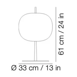 Kushi XL Tischleuchte H 61cm