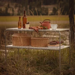 L105 Gartenbeistelltisch Eiche