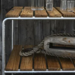 L105 Gartenbeistelltisch Teak