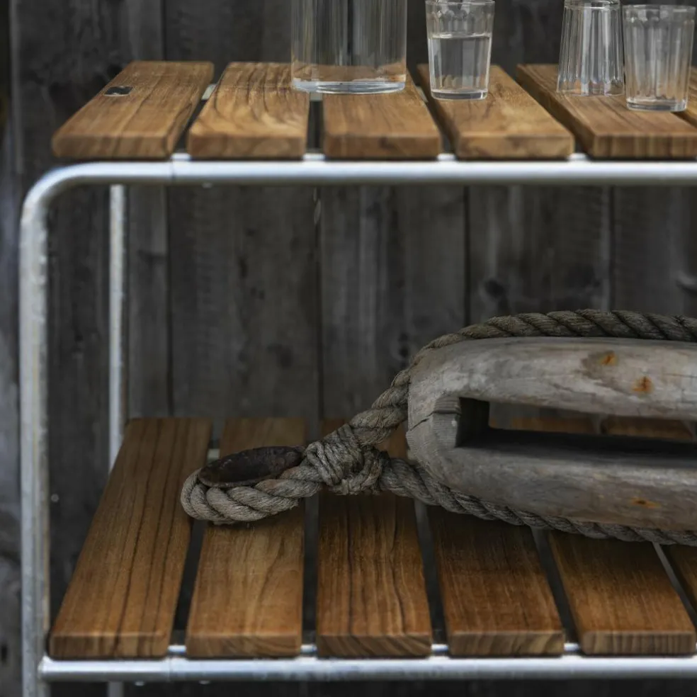 L105 Gartenbeistelltisch Teak