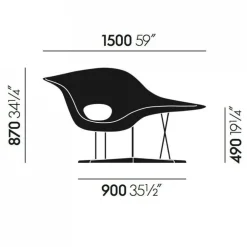 La Chaise Eames Chaiselongue