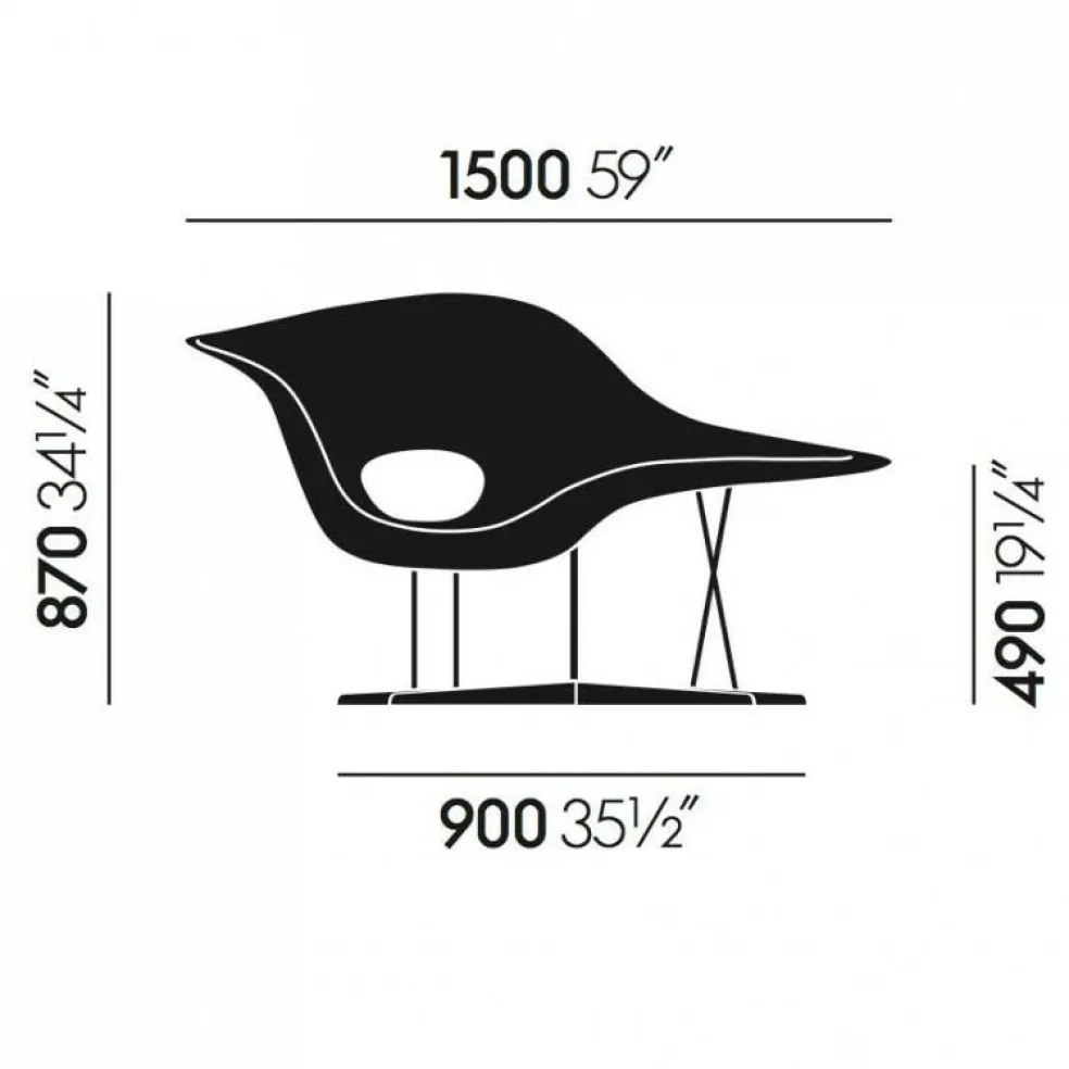 La Chaise Eames Chaiselongue
