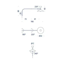 Lampe de Marseille Wandleuchte