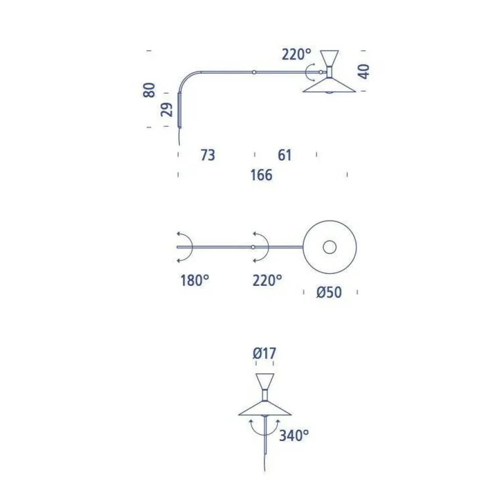 Lampe de Marseille Wandleuchte
