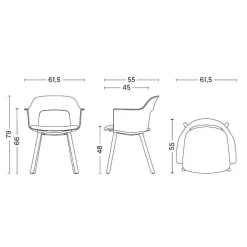 Layout 224 Armlehnstuhl