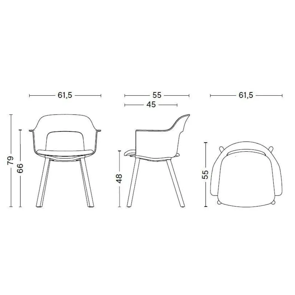 Layout 224 Armlehnstuhl
