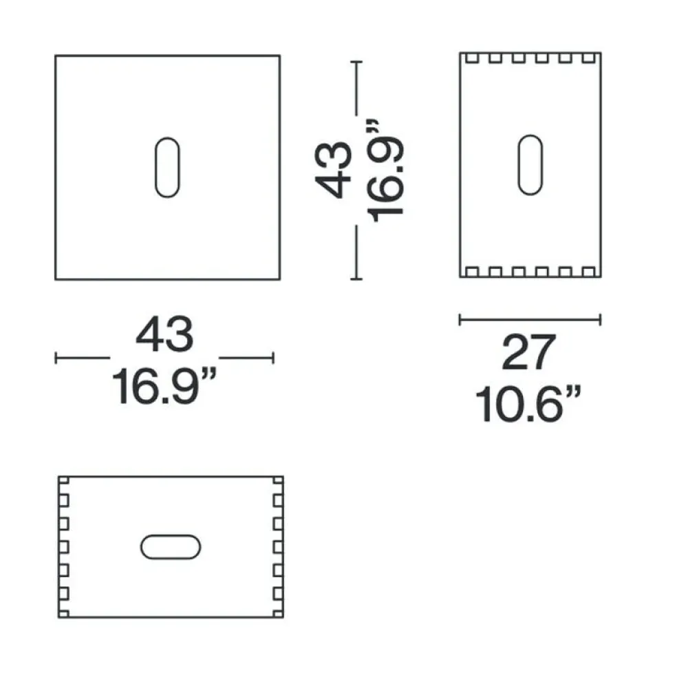 LC14 Tabouret Cabanon Hocker/Beistelltisch