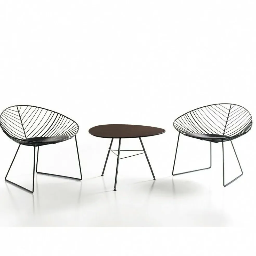 Leaf Garten Beistelltisch dreieckig H50