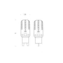 LED G9 PIN 2,2W 6er Set