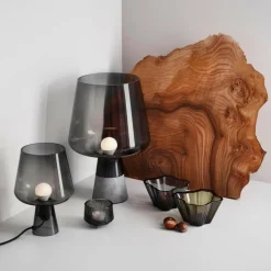 Leimu Tischleuchte Glas