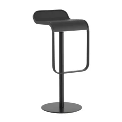 LEM S80 Barhocker Gestell Schwarz Sitzfläche Laminat