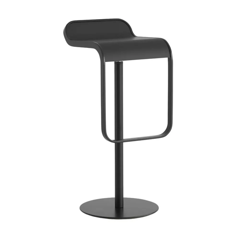 LEM S80 Barhocker Gestell Schwarz Sitzfläche Laminat
